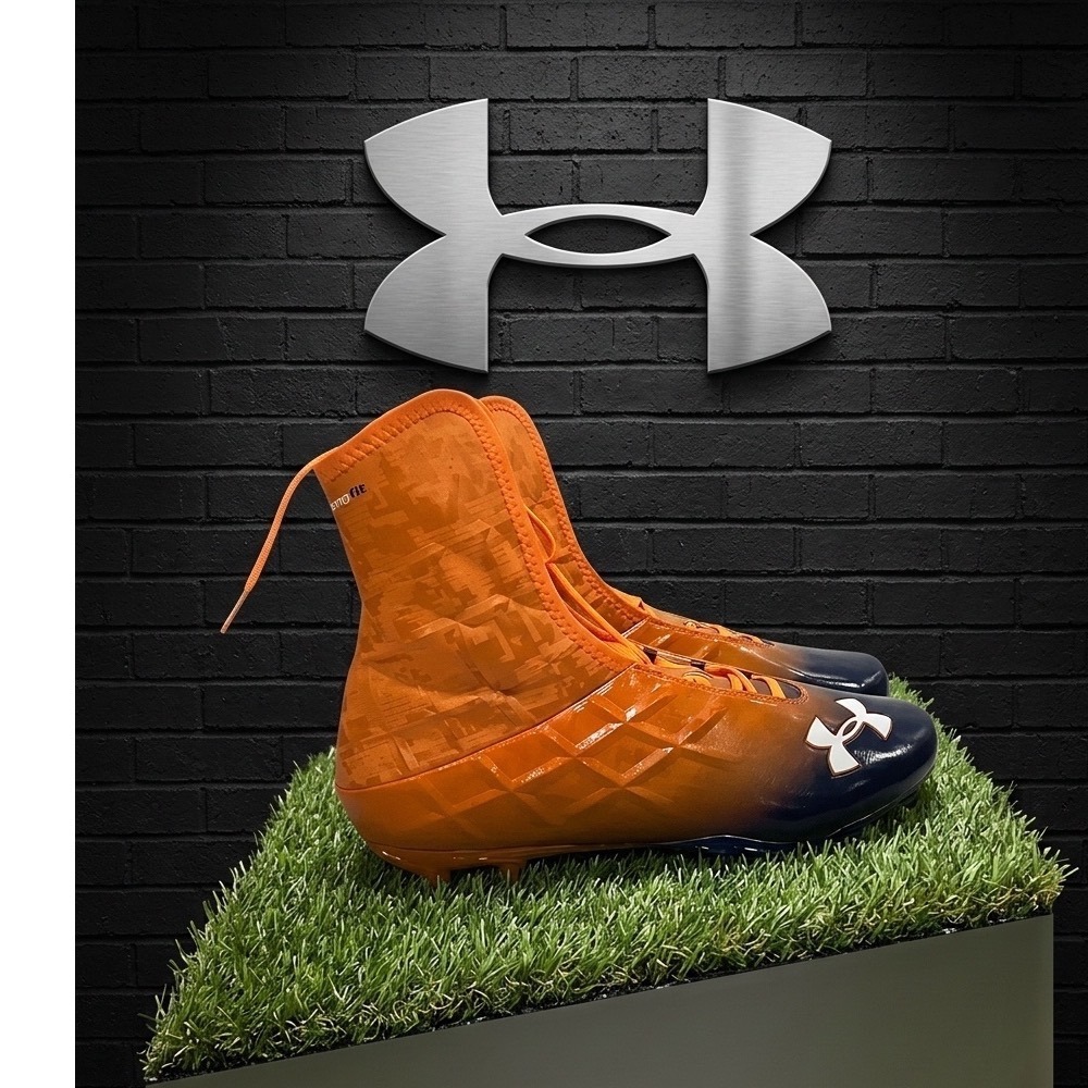 🏆 NEW Under Armour Highlight Comp Fit | Rare Orange/Blue | Size 13.5‎ cleat